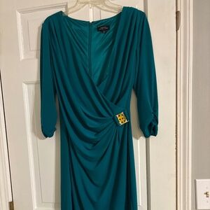 Tahari faux wrap dress size 8